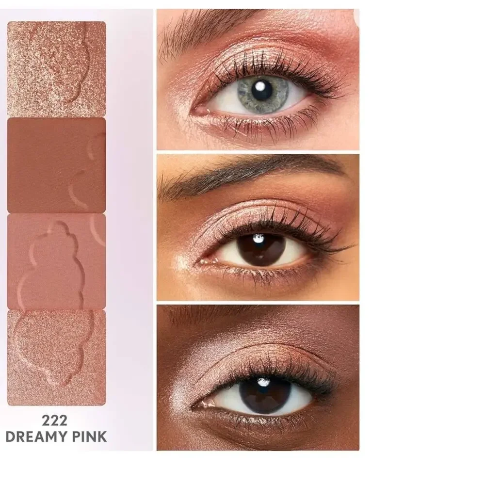 NEW COVERGIRL Clean Fresh Color EYESHADOW 4 Pan Palette Shimmer Dreamy Pink